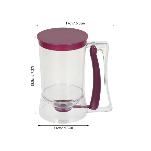 Handheld Pancake Batter Dispenser Paars Met Ergonomisch Design 1