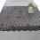Nappe d'Halloween rectangulaire en polyester noir et dentelle 4