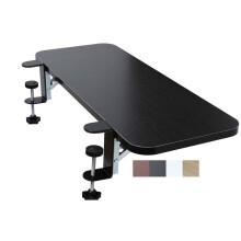 Foldable Ergonomic Keyboard Tray Desk Extender with Wrist Rest, Armrest Shelf for MultiDesk Use, Black/White 29.5x10in
