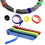 Reusable Microfiber Cable Ties 6 Inch, 60 Pack Adjustable Multicolor Wire Organizer Straps 5