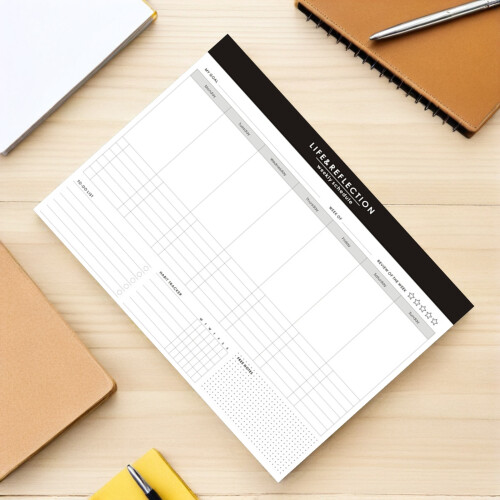 2St Planner Wit, Weekly Planner Met Maandelijkse Habit Tracker 2