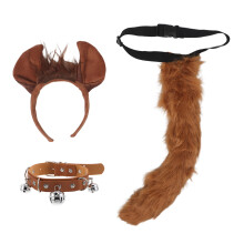 1Set Set Bruin Hoofdband Met Oren En
