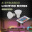 4pcs Gu10 Bulbs and 1remote Control with Memory Function 17colors Changeable Spot Ligh 4dynamic Lighting Modes Spotlight 6