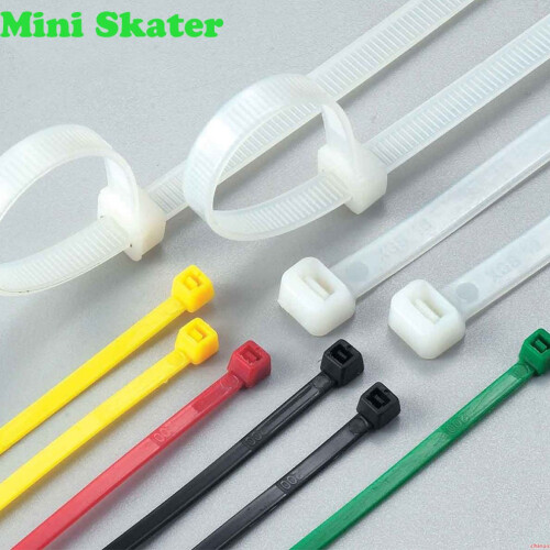 500 Pack Black Nylon Cable Ties 4 Inch – Durable Zip Ties for Quick Secure and Tangle Cable Management 1