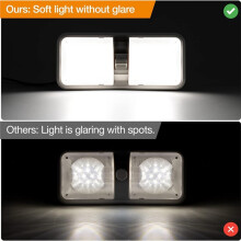 5-Pack RV Led-Verlichting voor Binnen, RV-Plafondkoepellamp met Schakelaar voor RV//Trailer/Boot