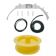 WE49X20697 Dryer Bearing Kit Replacement for GE Hotpoint,WE3M26 Top Bearing, WE9M30 Drum , Belt, Bearing Slider