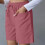 Womens High Waist Wide Leg Shorts with Pockets Solid-Apricot M 4