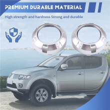 2X Fog Lamp Cover for L200 2005-2015 KA4T KB4T KB9T KB8T 6400A965HB 6400A966XA