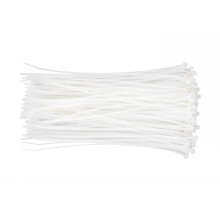 8 Inch Nylon Zip Ties 200 Pack White Self Locking Cable Ties for Cable Management and MultiPurpose Use