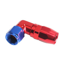 AN10 Aluminium Draaibare Slangkoppeling Adapter 90 Graden Olie- en Brandstofleidingadapter NPT-Stekker TF-1003-AN10-90