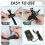 Reusable Nylon Cable Organizer Straps 50 Pack Adjustable Hook and Loop Ties for Quick Wire Management 5