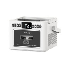 CD-Speler, Cassettespeler en FM-Stereoradio in Retrostijl. Audiosysteem voor Thuis en in de Klas B