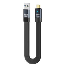 Male to Male USB3.2 Type-A to Type-C Cable Fast Charging 36W Data Flexible 20cm USB-A to USB-C Cord HDD Box A