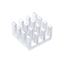 100 Stuks 14x14x8mm MOS-Chipsetkoelblok met Thermisch Geleidende Kleefpad voor IC voor Raspberry Pi GPU-Moederbordchips