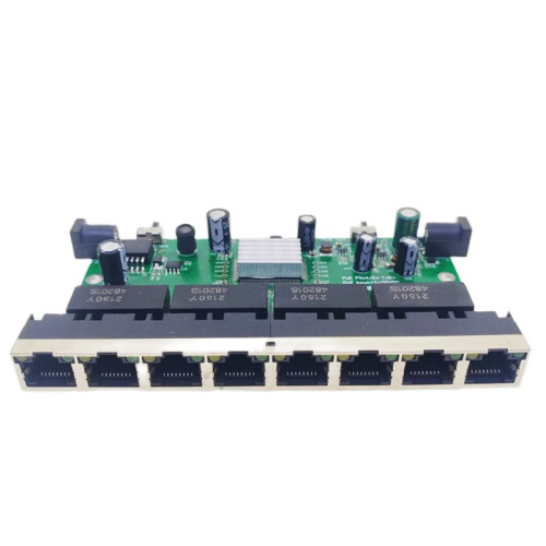 RPOE Ethernet  10/100M 8 Port Reverse POE  PCBA Network Board Communication Board Module