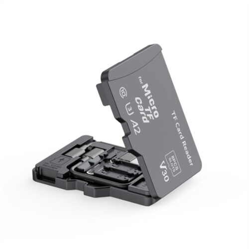 TF Memory Card Reader with 8 Slots TF-Styled Memory Card Storage Case Supports USB Type-C and USB Compatible