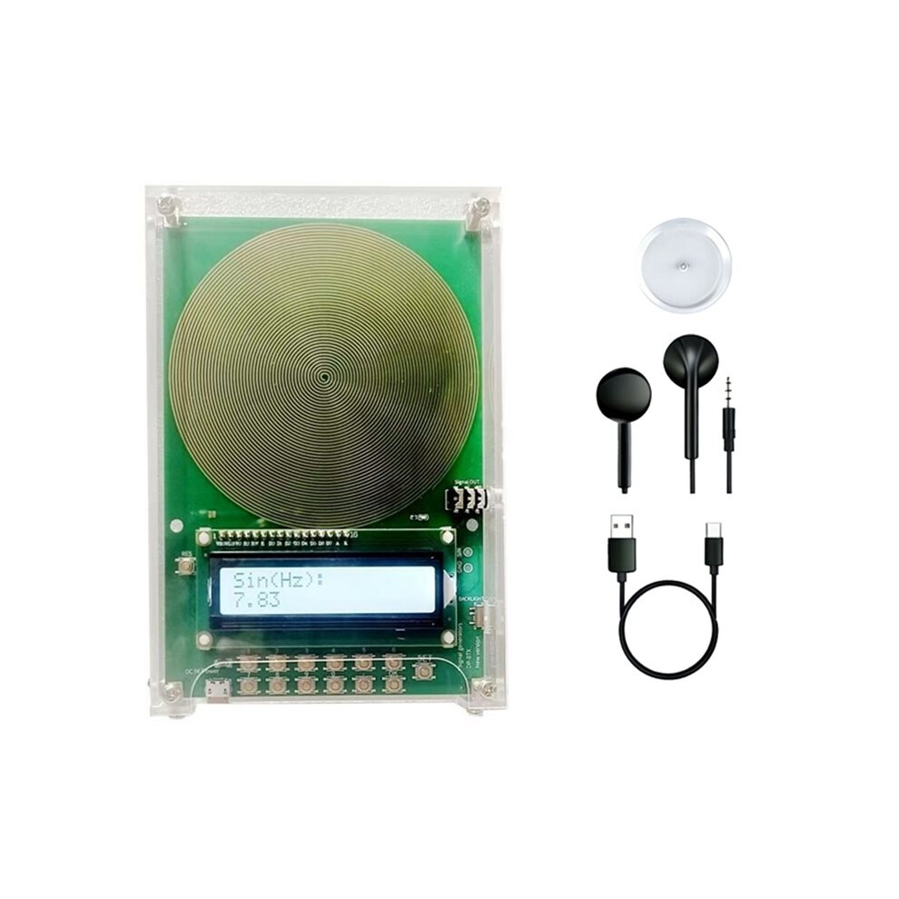 7.83 Hz Schumann Wave Generator 0.01-100000Hz Adjustable Frequency Generator Frequency Healing Device With Earphones 6033967254494