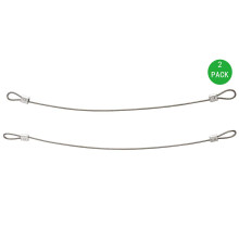 Safety Cable Stainless Steel Wire Rope with Secure Loop Design for Ceiling Speakers and Hanging Lights