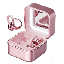 Headphones with A Makeup Mirror, Clip Earbuds Wireless Earbuds Headset for Outdoor Travel