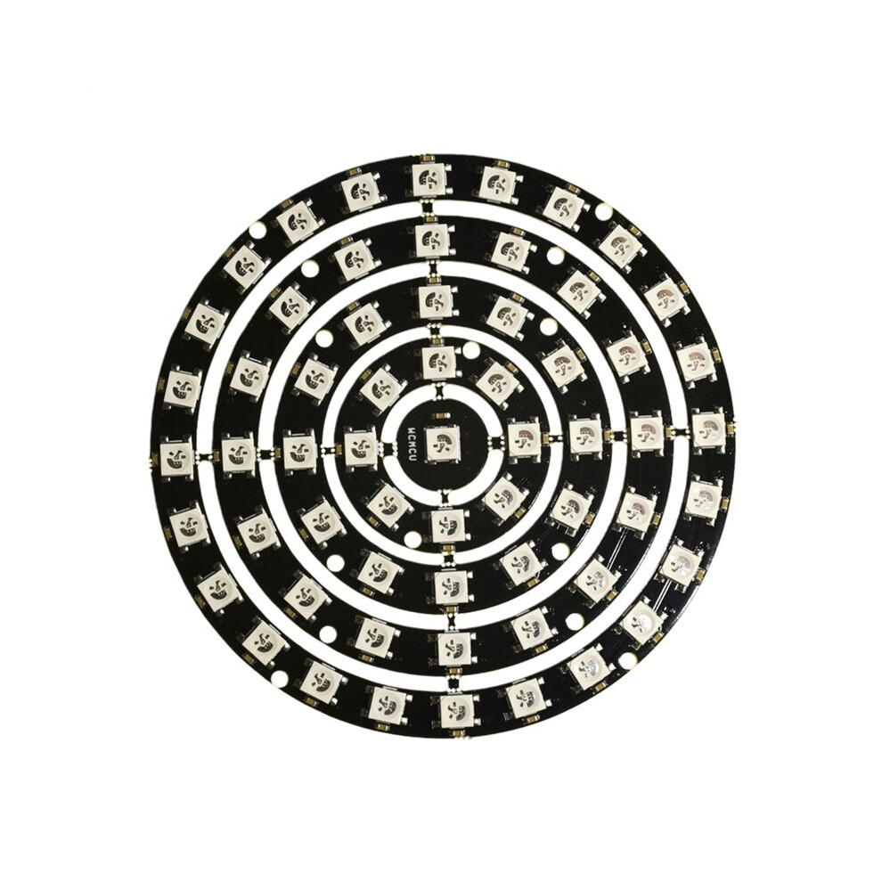 Ws2812 61-Bit Rgb Led Ring, 5050 Full-Color Programmable Circle Module Diy Ing Project Light 6031015883351