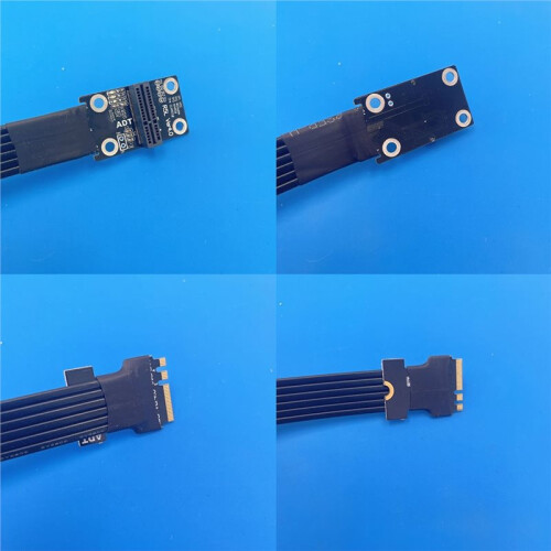 ADT-Link M.2 Key A.E. WiFi Card Extension Cable PCI-E 4.0 X1 Flexible Riser 2