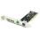 Adaptador de Expansão PCI para 4 Portas (2x PS/2 e 2x USB 2.0) para Teclado e Mouse de PC 1
