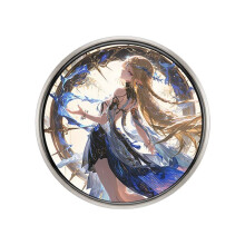 Insignias Electrónicas con Pantalla Táctil LCD de 1,85 Pulgadas, Diseño de Anime, Que Permite Subir Fotos, GIFs y Vídeos. Regalo Ideal para Fans.