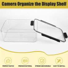 Camera Dry Box Clear Camera Protective Case Multifunctional Dustproof Sealing Drying Storage Box for DSLR Lens Flash XL