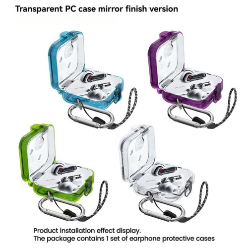 Custodia per Auricolari Wireless per  Ear 2, Colore Trasparente, Impermeabile e Antiurto, per PC A 1