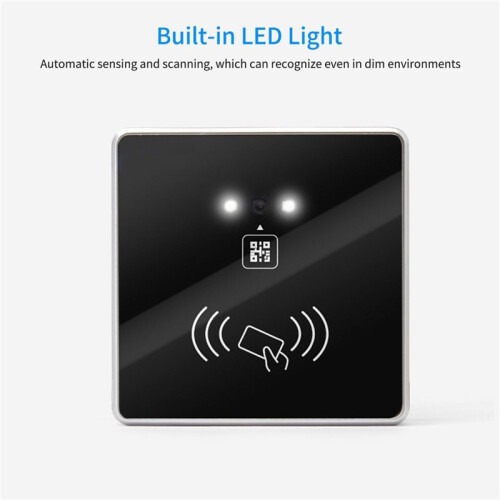 2D QR Code Barcode 125Khz 13.56mhz RFID Card Reader TTL IC RS232 RS485 Wiegand Access Control Keypad 2