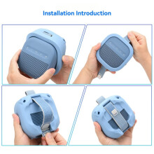 Bärbart Skyddande Silikonfodral för  SoundLink Micro-II Högtalare, Stötsäkert Mjukt Silikonfodral, Blå