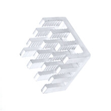 100 Unidades de Dissipador de Calor para Chipset MOS de 14x14x8mm com Almofada Adesiva Termicamente Condutora para Chips IC para Raspberry Pi, GPU e
