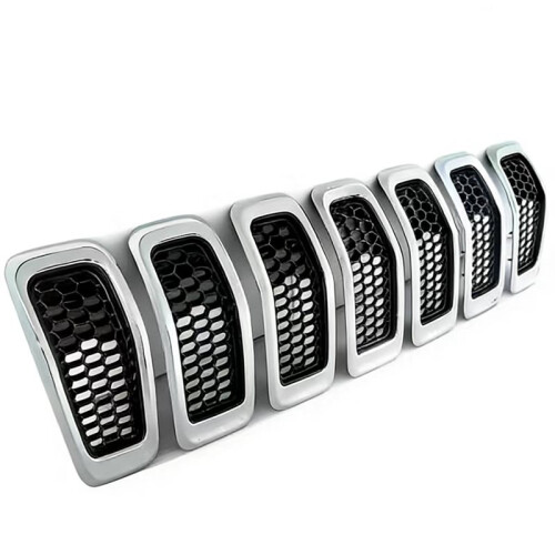 Frontgrill im Wabendesign für  Cherokee 2014-2018, 68303626AA, Chrom 2