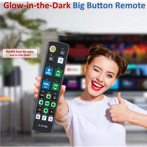 Universal  Button TV Remote Replacement, for All ////  TVs and More 2