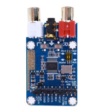 I2S ADC Audio I2S Capture Card Module 24BIT 192K 96K 48K Lossless Digital Audio Decoder Support 3.5MM/RCA Input
