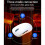 Rechargeable Wireless  Mouse Portable 2.4G Wireless Mouse Quiet Click USB Mice for Laptop Computer Black 8