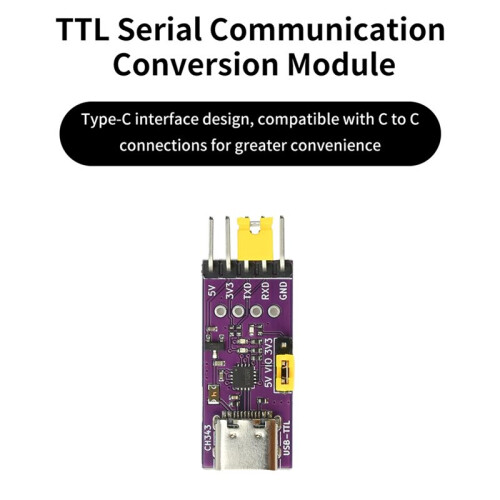 USB to TTL Serial Port USB Type-C Interface Communication Conversion Module 6Mbps High-Speed CH344 CH348 Chip 1