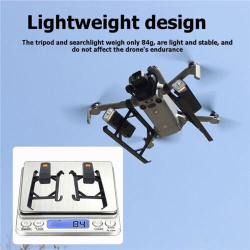 Para   5 Pro, Luz de Vuelo Nocturna Recargable, Luz LED, Trípode Elevable 1