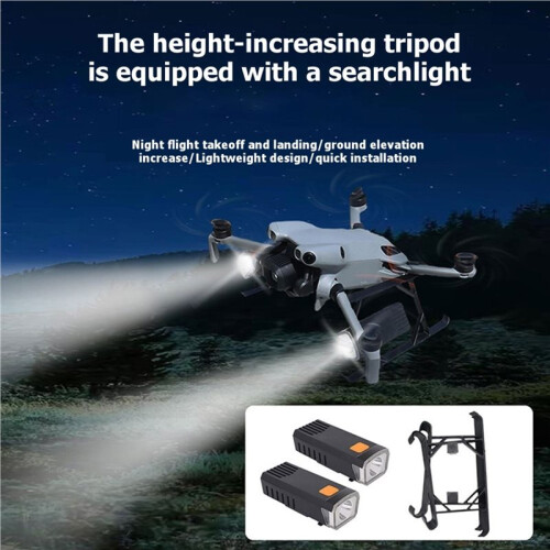 Para   5 Pro, Luz de Vuelo Nocturna Recargable, Luz LED, Trípode Elevable 2