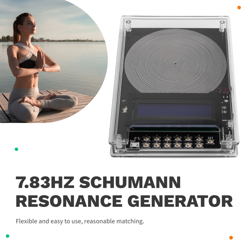 7.83Hz Schumann Resonance Generator 0.01-100000Hz Adjustable Frequency Healing Device Frequency Generator For Deep Sleep 4711115038920