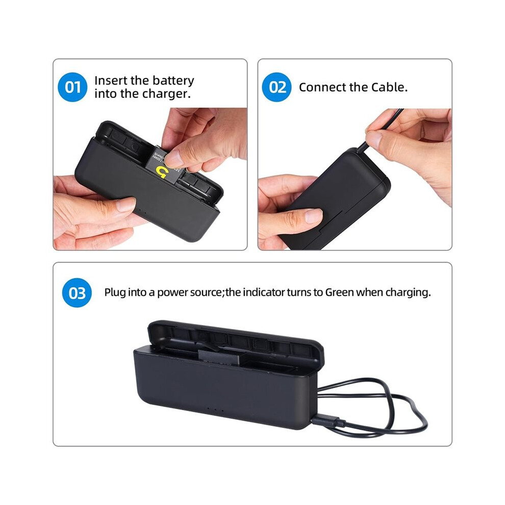 Triple Battery Charger For Action Osmo Action 5 Pro Osmo Action 4 Osmo Action 3 Usb Fast Charging Case 6033652647723