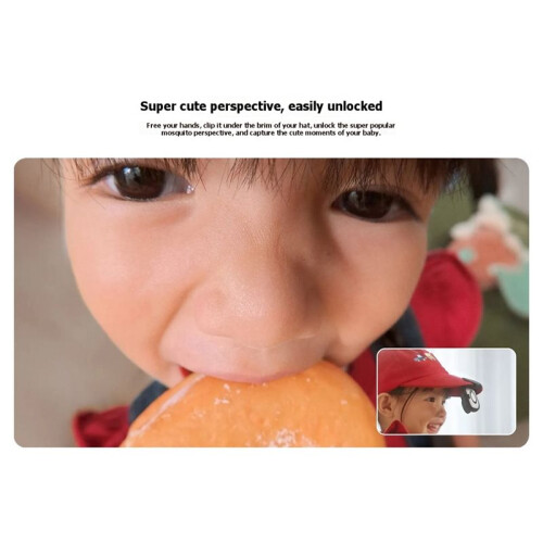 Kit de Lentes com Clipe para Chapéu Infantil e Conexão Micro-USB para Câmera para  GO Ultra 2