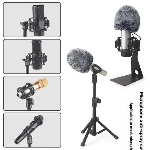 Foam Windscreen for   Microphone, Microphone Foam Cover Mic Furry Windscreen Muff 2