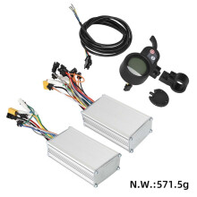Electric Scooter Dual Drive Controller Kit 36V-60V 25A Brushless Controller AB Front and Rear Drive Controller Kit