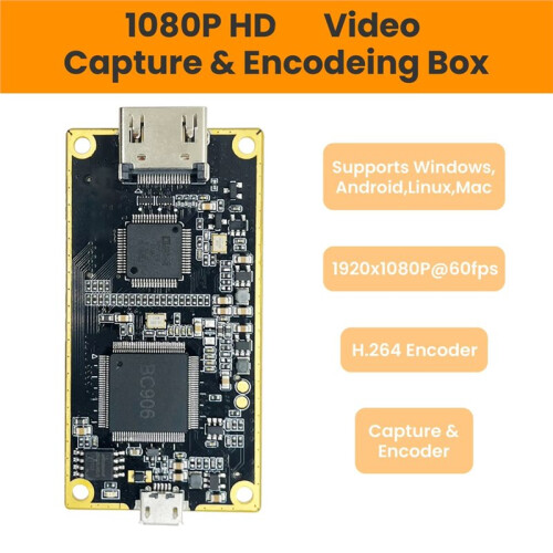 LCC260 -Compatibele Naar USB 2.0 Videocapturekaart H264 & MJPEG Dual-Stream Encoder UVC UAC Audio-Videorecorder 1