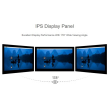 13.3inch Capacitive Touch Display, 1920 X 1080, IPS, Toughened Glass Panel, 10-Point Touch, Full Metal Back Panel