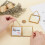 Mini wall hanging photo frames double glass 2 pcs 3
