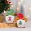 Houten kerstsneeuwpop tafeldecoratie (1 stuk) 4