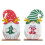 Houten kerstsneeuwpop tafeldecoratie (1 stuk) 5
