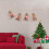 Saco de presente de Natal pequeno em linho com cordão 5